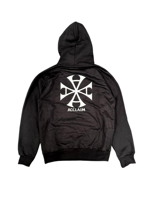 Acclaim "A" cross logo hooded sweatshirt