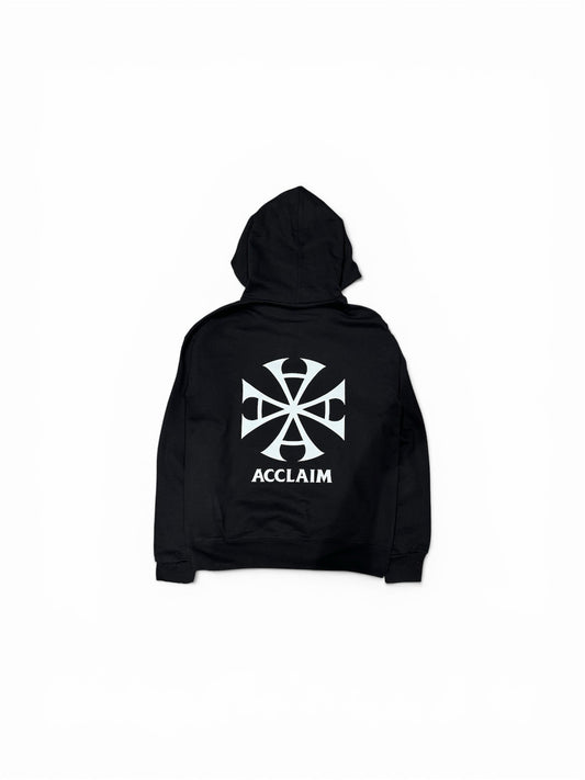 Acclaim "A" cross logo hooded sweatshirt